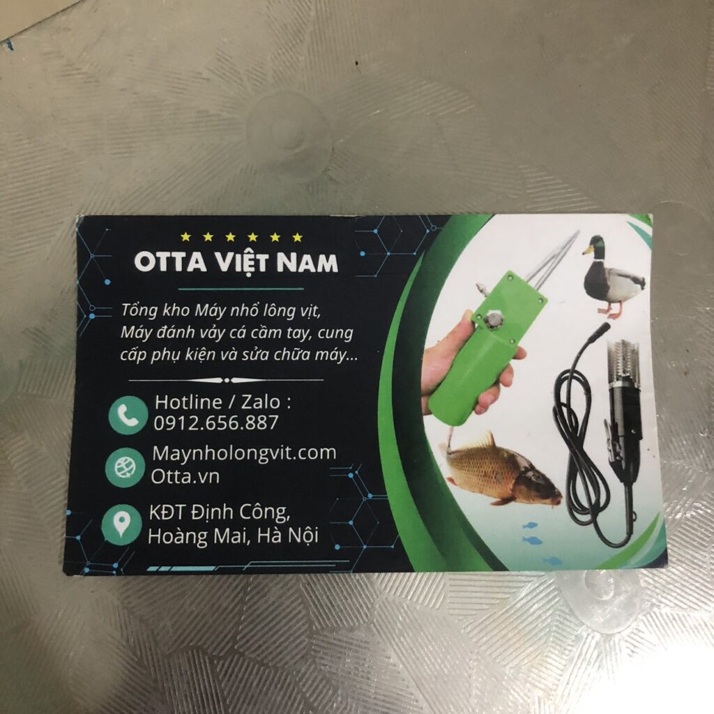 OTTA là nơi cung cấp máy nhổ lông vịt