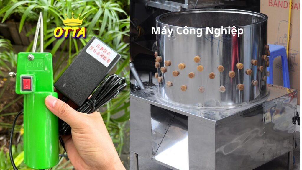 so sánh 2 loại máy nhổ lông vịt