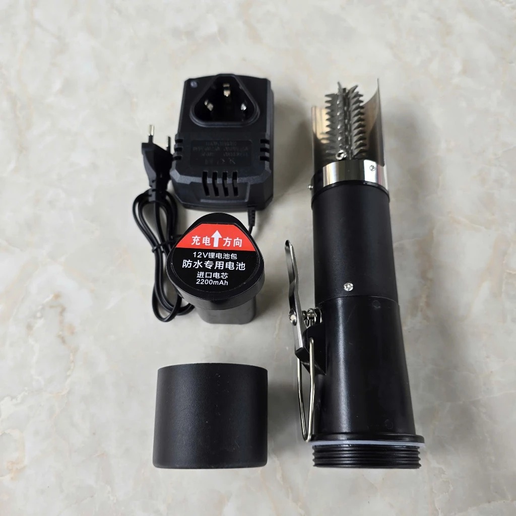 máy đánh vảy cá pin 3 cell